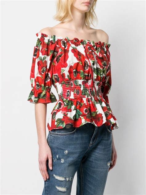 dolce and gabbana floral blouse